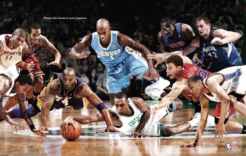 谁能够给我一大堆nba球星都在一张图片上的壁纸.