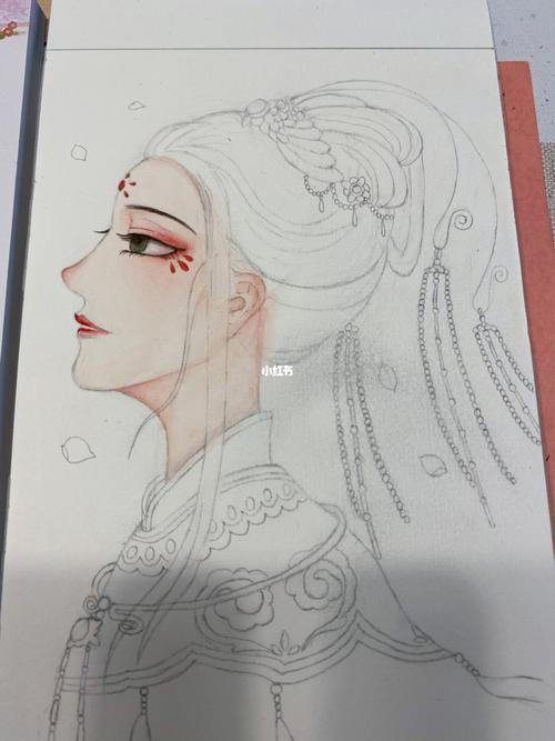 古风漫画人物练习_漫画_古风_水彩画_文化_绘画