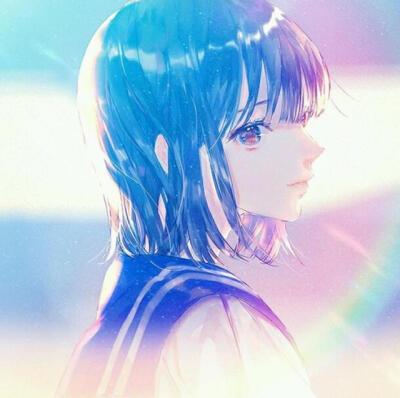 动漫女生头像#高清#蓝色系