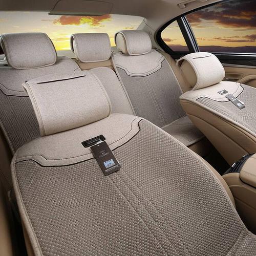 尼罗河汽车坐垫 华夏盛赞亚麻汽车座垫 纯亚麻面料通用四季垫 可机洗