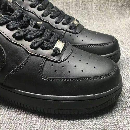 耐克/nike 空军一号 原盒真标带半码 黑色 过虎扑36-44