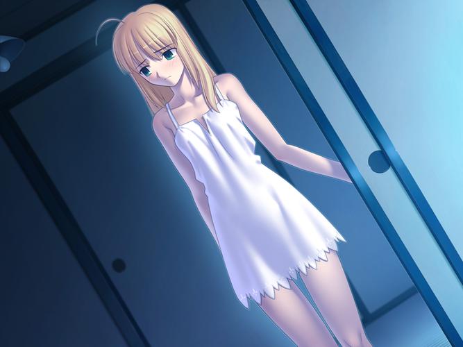 求一张cg ,fate stay night 游戏中saber线,晚上saber