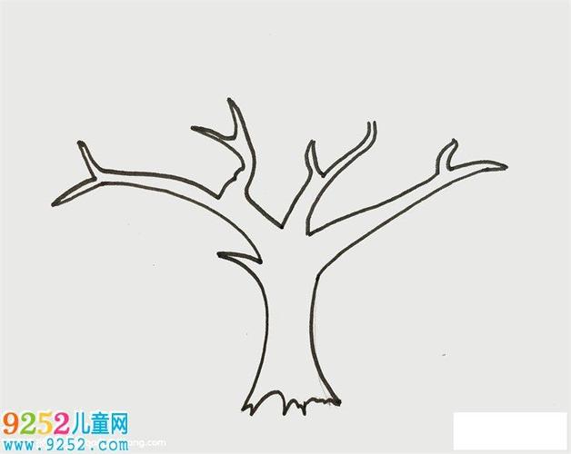 树冠怎么画大树简笔画