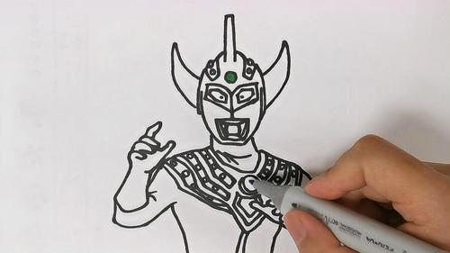 怎么画艾斯奥特曼?