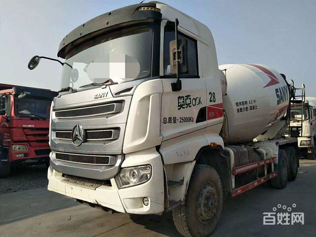 出售15年二手三一c8搅拌车大12方进口发动机国四