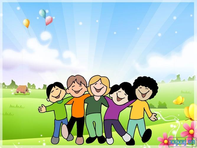一群好朋友课件背景图片,友谊班队会课件背景