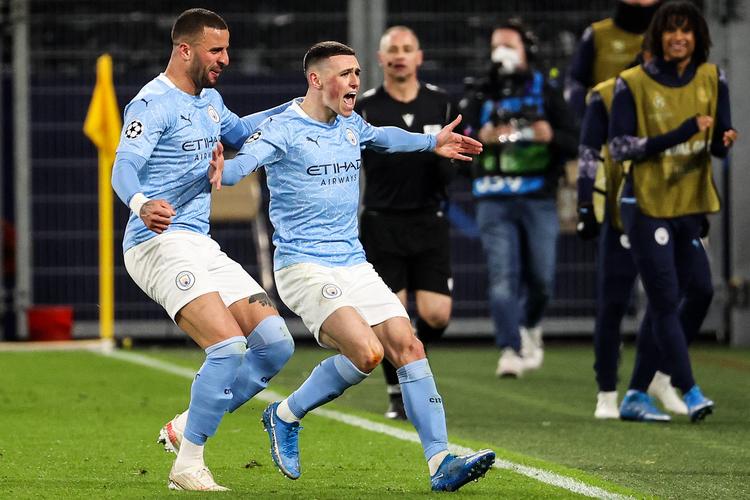 足球——欧冠:曼城晋级半决赛