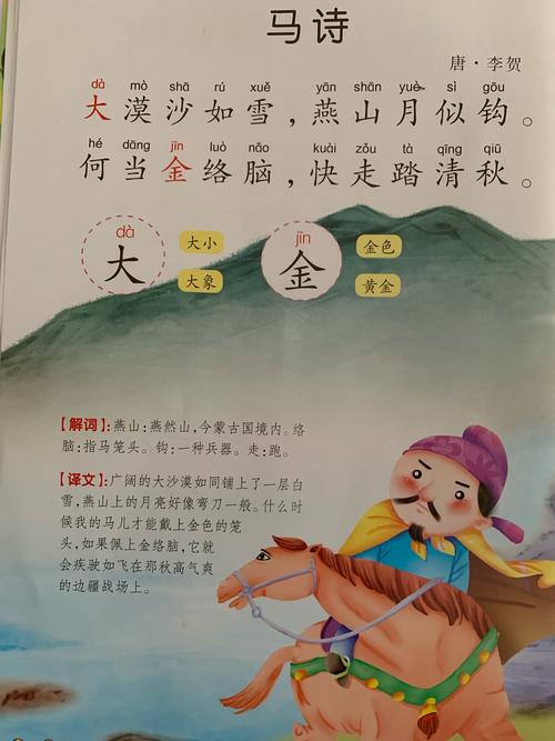 三,古诗《马诗》