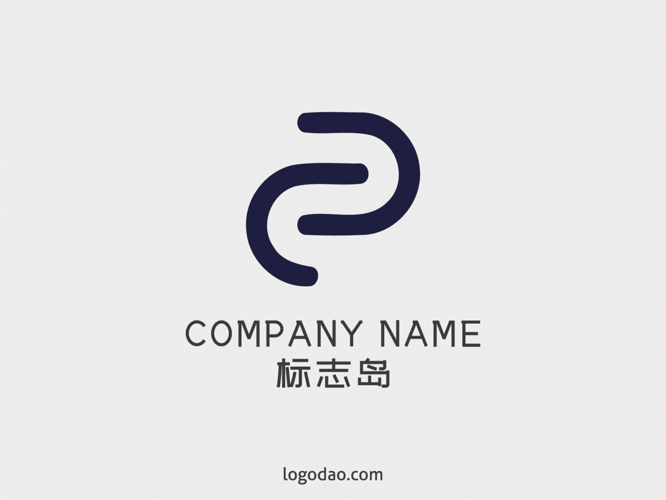 2019p字母品牌商业创意logo标志设计