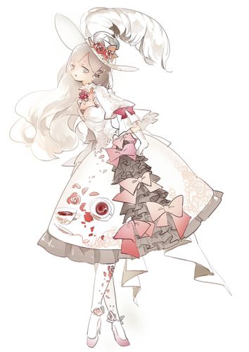 洛丽塔风格卡通妹纸图片黑夜冷风吹起无聊的思绪