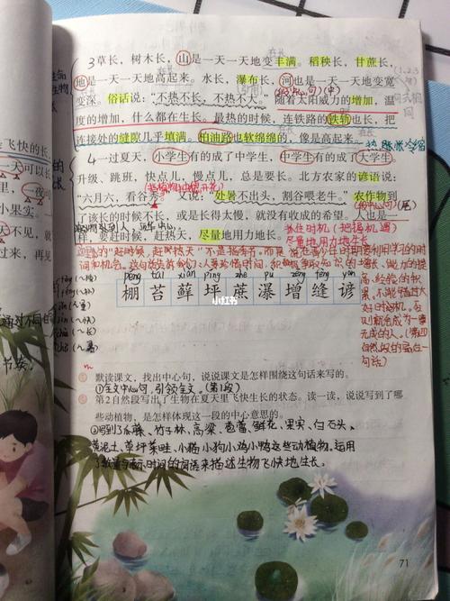 六上语文笔记《夏天里的成长》_夏天去哪玩_语文_今天