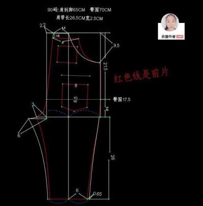 宝宝背带裤裁剪图