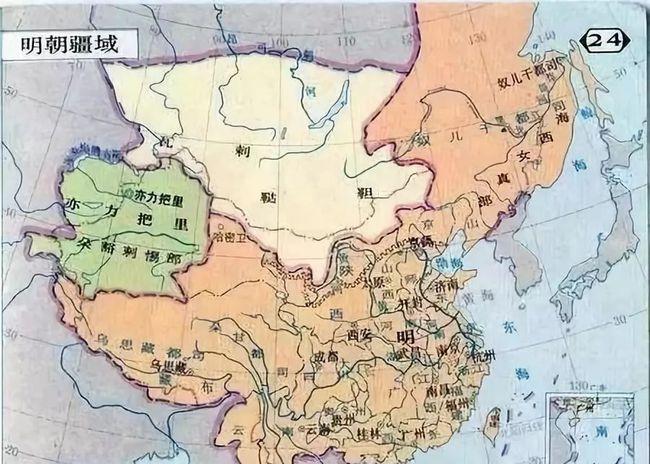 名义上的明朝版图