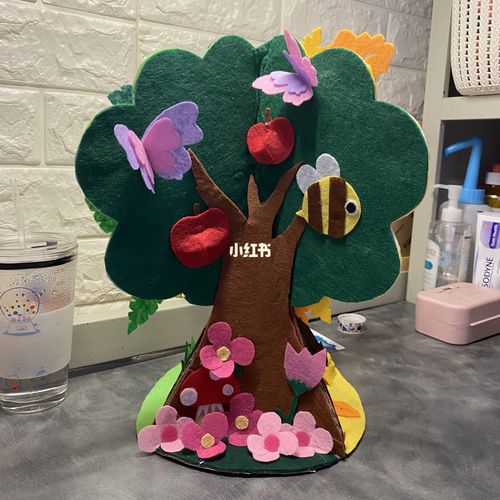 不织布 | 四季树_教程_幼儿园环创_兴趣爱好_手工