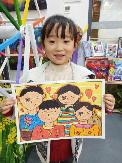 儿童画《全家福》_全家福_绘画_母婴_早教