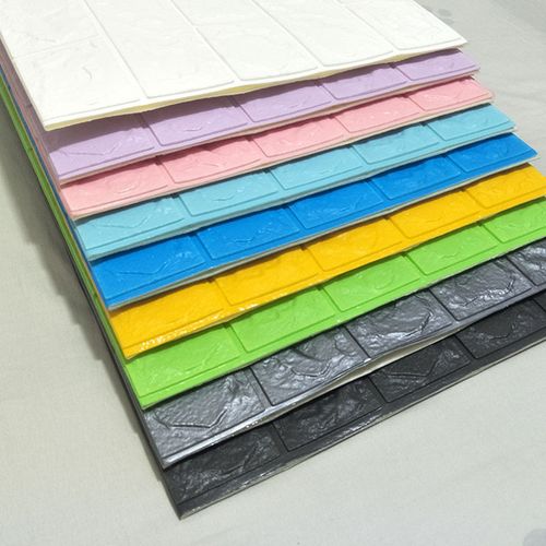 立体壁纸宿舍电视背景墙家用寝室墙贴 3d 自粘贴防水仿砖纹泡沫墙纸