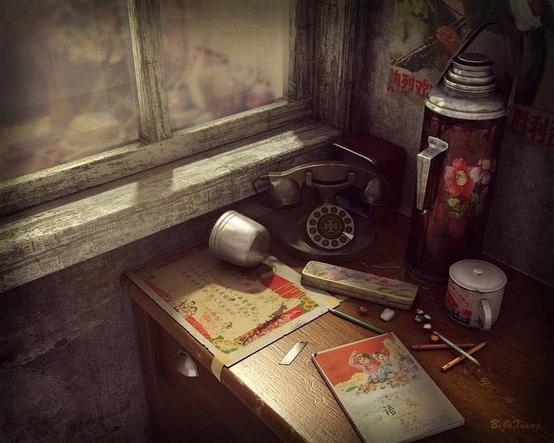 怀旧|三维|场景|h春风十里不如你 - 原创作品 - 站酷