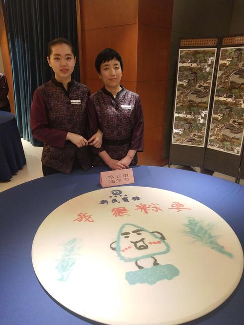 2019年吉林省新民宾馆餐饮部前台服务员沙画创作比赛