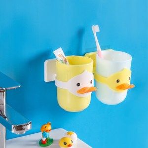 儿童牙刷杯套装吸壁式