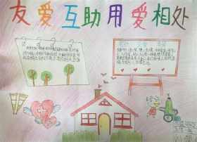 与同学友好相处手抄报