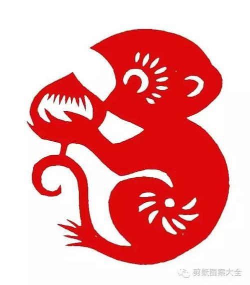 动物剪纸-十二生肖剪纸图样欣赏