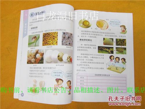 小学课本 科学四年级下册(书封面有一些旧痕迹,内页或者有字迹有划线)