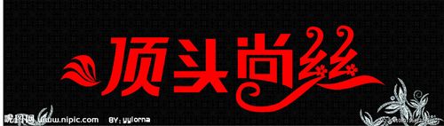 顶头尚丝店招图片