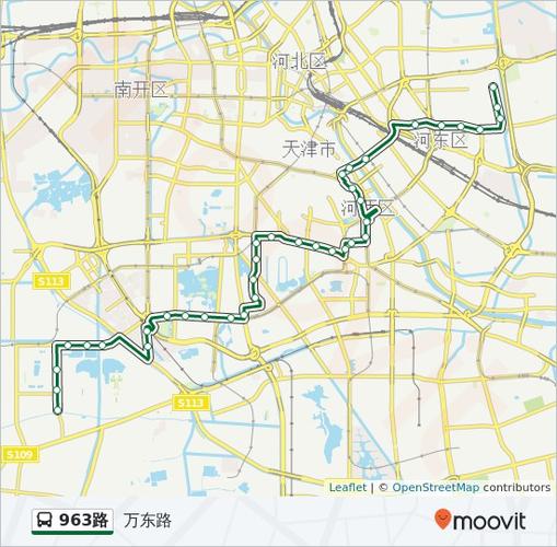 公交963路的线路图