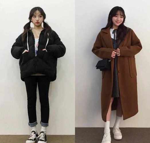 155左右的小个子女生冬季穿搭大衣搭配毛衣裙显高又