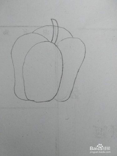 简笔画彩椒
