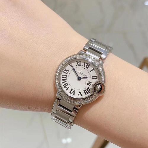 卡地亚蓝气球系列石英女表