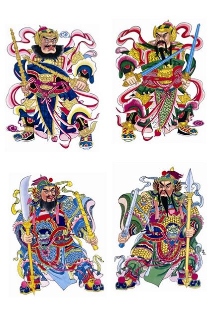 jpeg格式绘画艺术传统门神财神3
