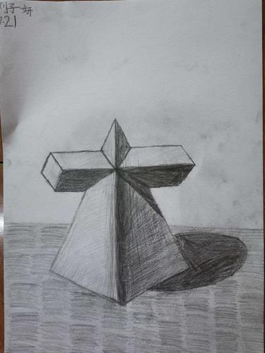 小高初中生素描班——石膏几何体静物(四)