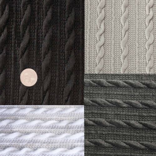 毛线衫粗针麻花扭绳菱形混纺布料毛衣帽子包包diy针织设计师面料