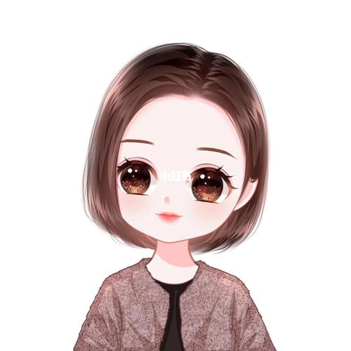 大眼睛卡通风女生手绘头像,喜欢换上做头像_头像_手绘