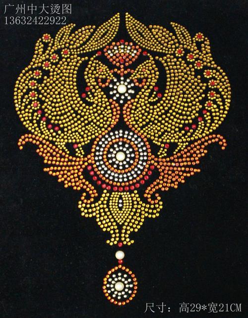 凤凰烫图 衣服烫钻 水钻图成品大图 贴钻服装辅料diy饰品批发