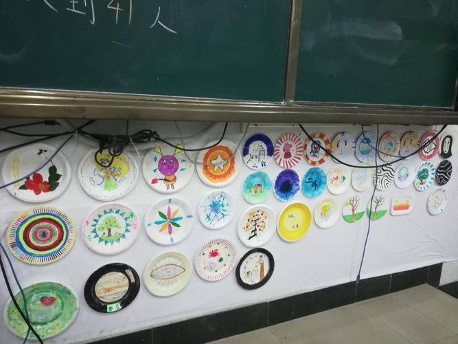广二外初二(5)班"迎中秋,亲子圆盘绘制"活动