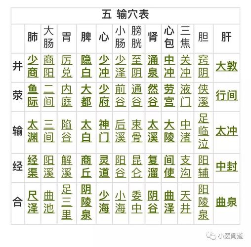 五输穴(最详细精华的五腧穴介绍)