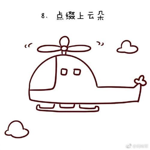 幼儿简笔画飞机图片 幼儿飞机简化图