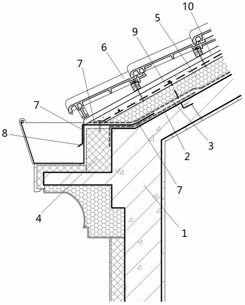 一种瓦屋面檐口节点防水构造的制作方法