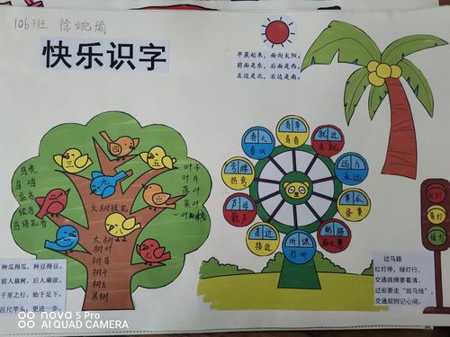 七彩汉字别样美——八小灵娃识字小报作品集