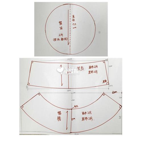 手作帽子纸样|渔夫帽手作纸样分享_帽子_渔夫帽_迪士尼怎么样_面膜