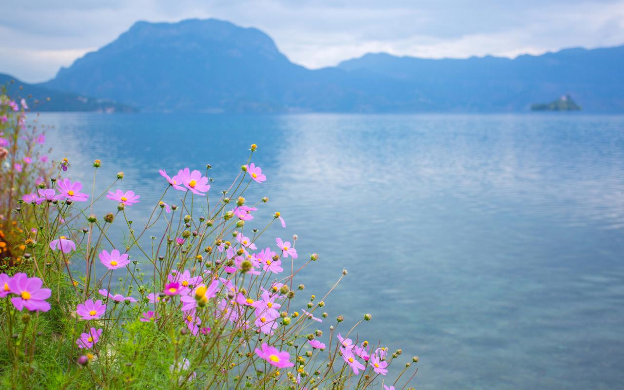 泸沽湖自然风景图片桌面高清壁纸