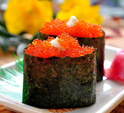 热销 日本寿司料理专用 飞鱼籽 中粒 500g/盒