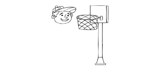 打篮球怎么画