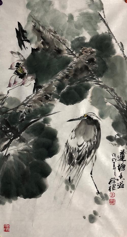 央视书画频道录制陈葆棣花鸟画《一日一画》