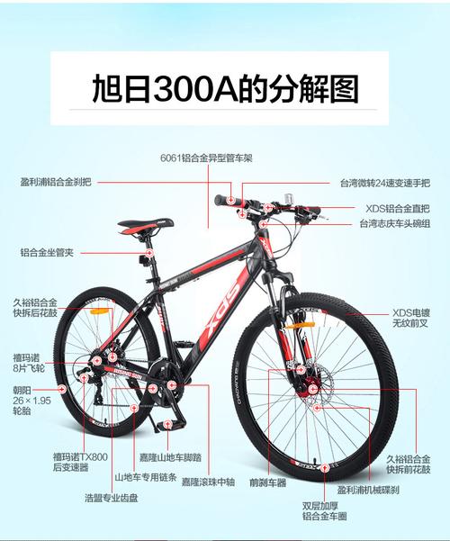 【热销8000辆】xds喜德盛山地车24速铝合金双碟刹快拆旭日300a学生