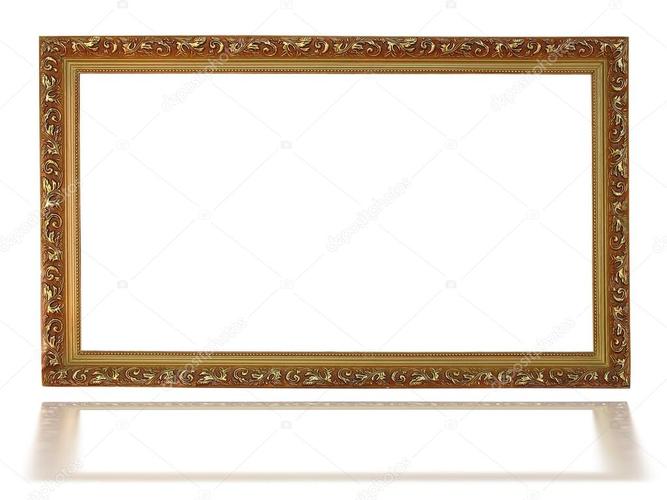 名称:空黄金的相框装饰
