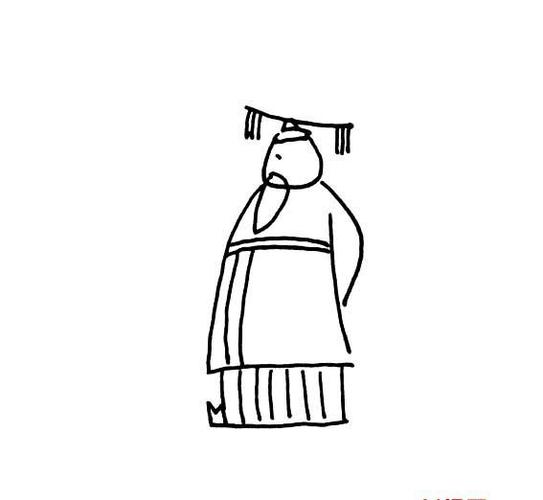 古代人物皇帝的画法