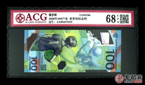 2018年100卢布 世界杯纪念钞